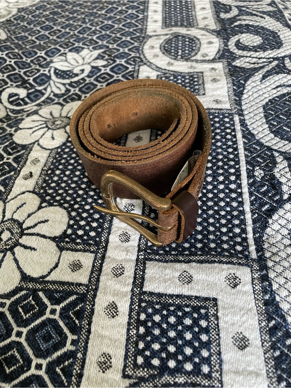 American eagle brown leather belt
